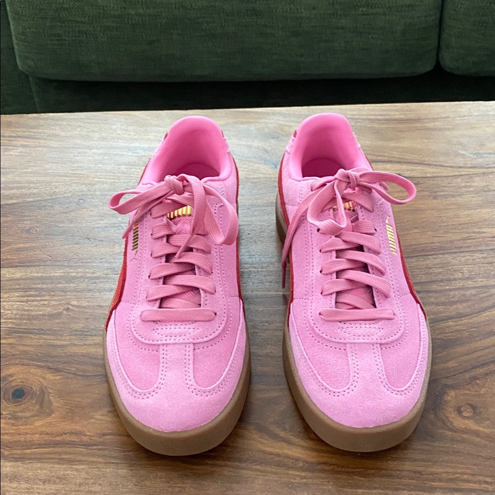 Puma Women's Pink and Red Casual Sneakers - Picture 5 of 6